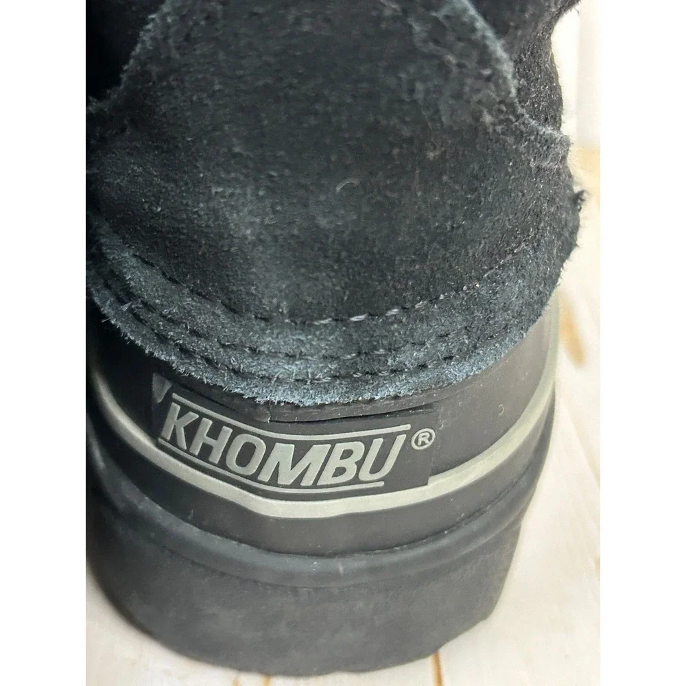 Khombu Women's Black Quilted Faux Fur Lined Zippered Winter Snow Boots Size‎ 6M